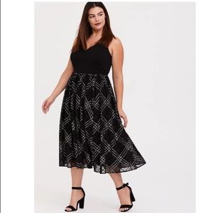 Torrid Sparkly Plaid Midi Dress - Size 22